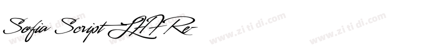Sofia Script LHF Re字体转换